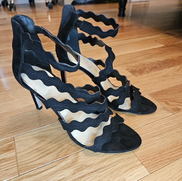 GENUINE SUEDE JESSICA SIMPSON HEELS SIZE 10 - Picture 2 of 8